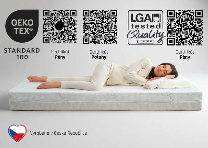 Certifikaty-oeko-tex a LGA-matrace